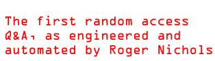 The First Random Access Q&A